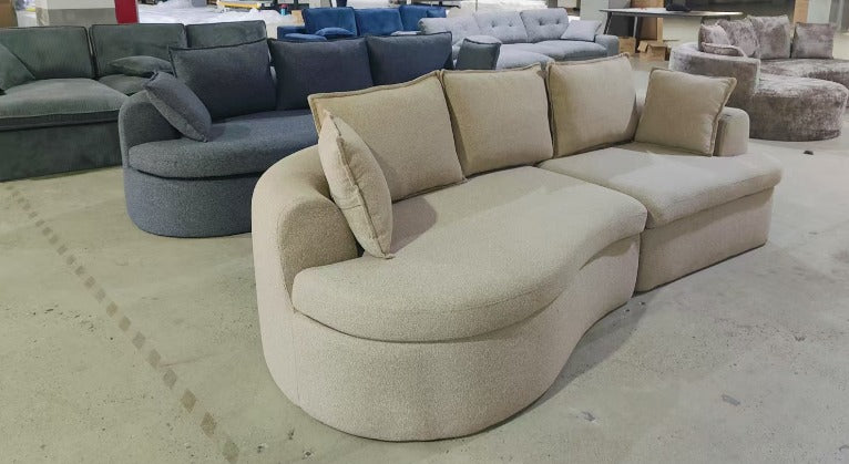 Curved Sectional Sofa (Skin)